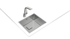 Fregadero de acero inoxidable de instalación 3 en 1 - Megías Interiores