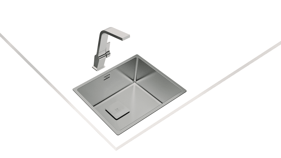 Fregadero de acero inoxidable de instalación 3 en 1 - Megías Interiores