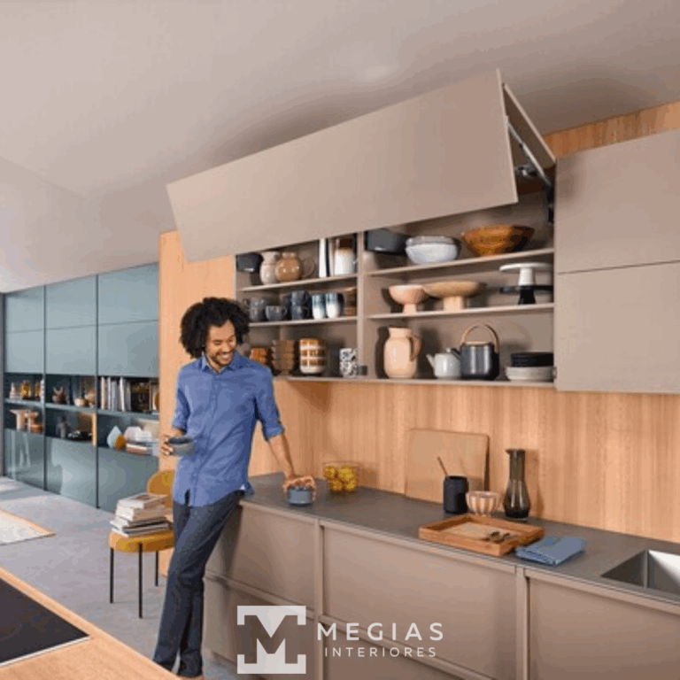 Sistema de puertas elevables Aventos de la marca Blum